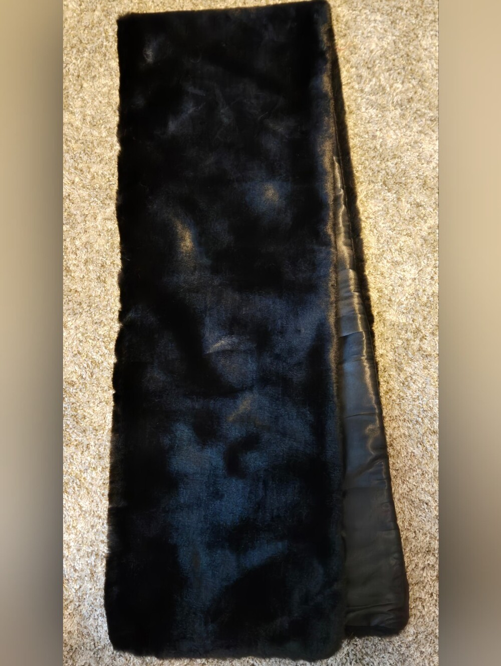 Black Faux Fur Wrap